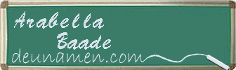 Arabella Baade Visitenkarte